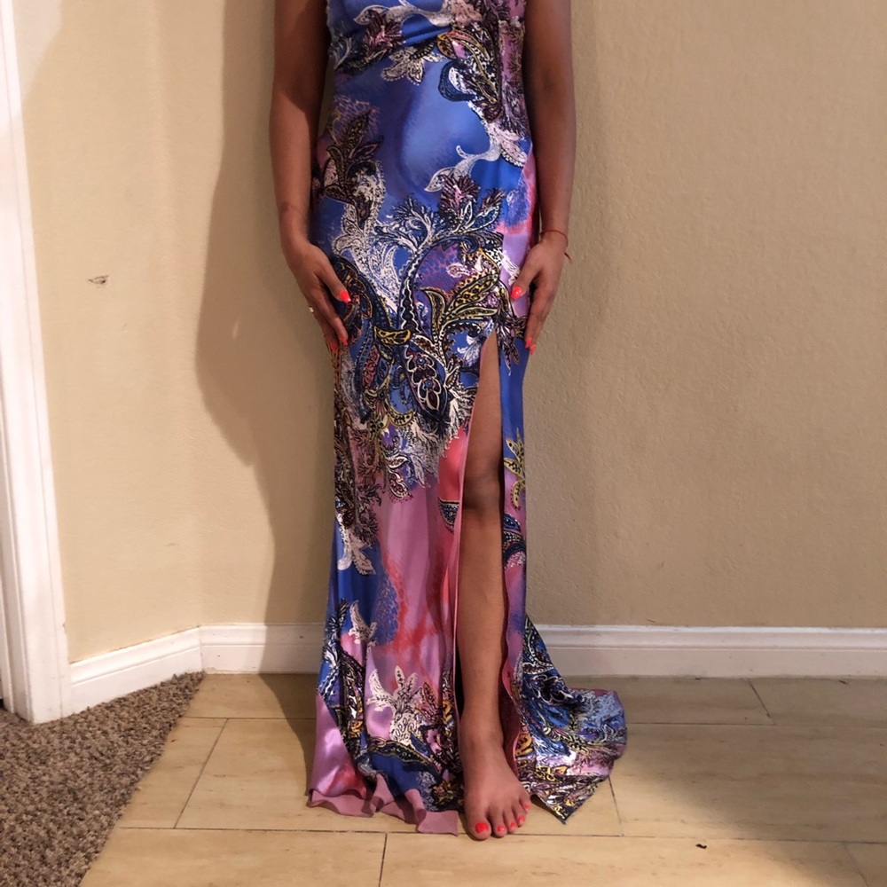 Mary L Couture One Shoulder Dress